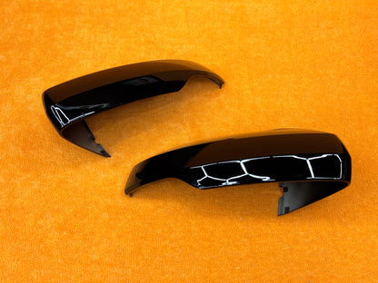 Coppia Calotte Specchio Retrovisore per VW Scirocco MK3 MK4 Nero lucido/Carbon look