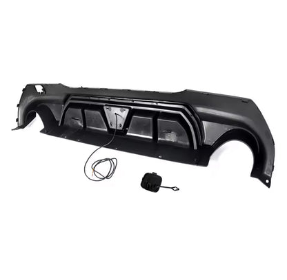 Diffusore Posteriore con Led Stile M per Bmw Serie 1 F40 Nero lucido (20-24)
