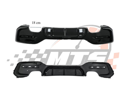 Diffusore Posteriore Stile M per Bmw Serie 1 F20 F21 Nero lucido (15-19)