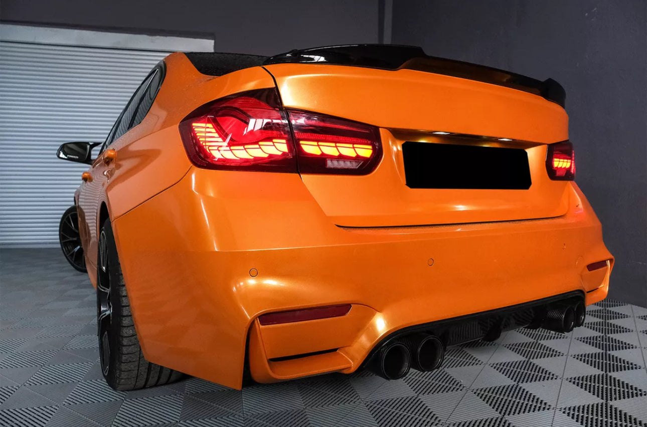 Coppia Fanali Posteriori Dinamici Full Led Fumè per Bmw 3 F30 M3 F80