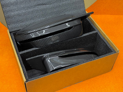 Coppia Calotte Specchio Retrovisore Real Carbon Fiber per BMW Serie 2 3 4 G