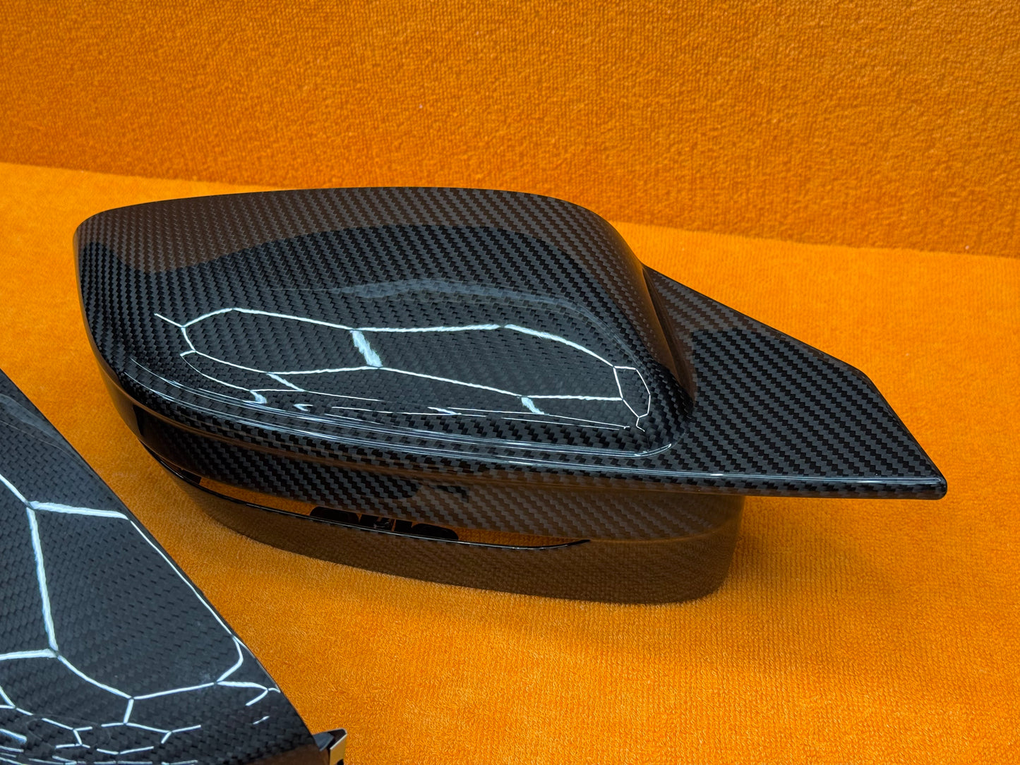 Coppia Calotte Specchio Retrovisore Real Carbon Fiber per BMW Serie 2 3 4 G