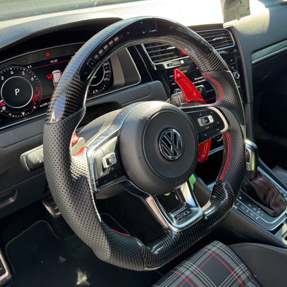 Volante personalizzato con LED di cambiata per Volkswagen Golf MK7 7.5