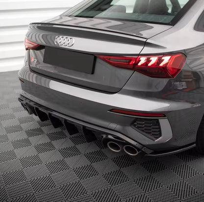 Diffusore Posteriore Doppia uscita per Audi A3 8Y Sedan (20-24)