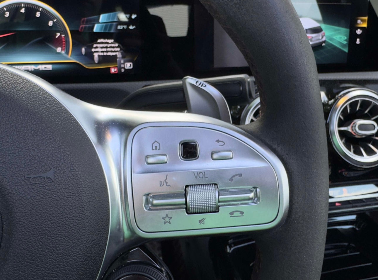 Paddle Volante Palette Real Carbon Fiber per Mercedes Classe A CLA C AMG (vari colori)