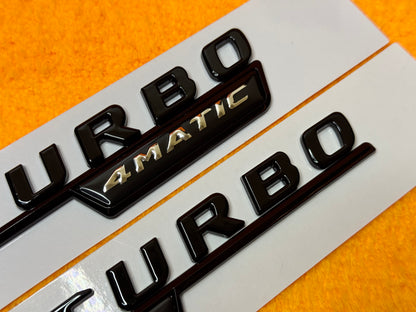 Badge Laterale BITURBO 4matic per Mercedes Classe CLA C117 C118