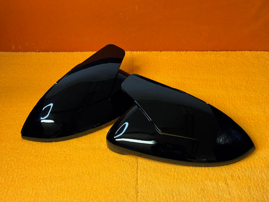 Coppia Calotte Specchio Retrovisore per VW Golf MK7-7.5 Nero lucido/Carbon look