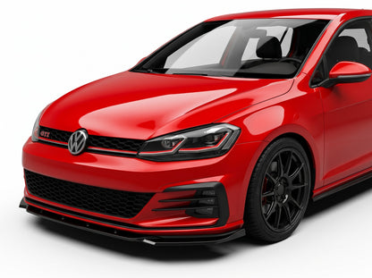 Lama Spoiler Paraurti Anteriore Per Volkswagen Golf MK7 - MK7.5 GTI GTD R R-Line