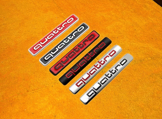 Badge QUATTRO per Modelli Audi 2pz (vari colori)
