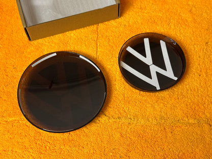 Coppia Cover Logo VW POLO MK6 (ACC)