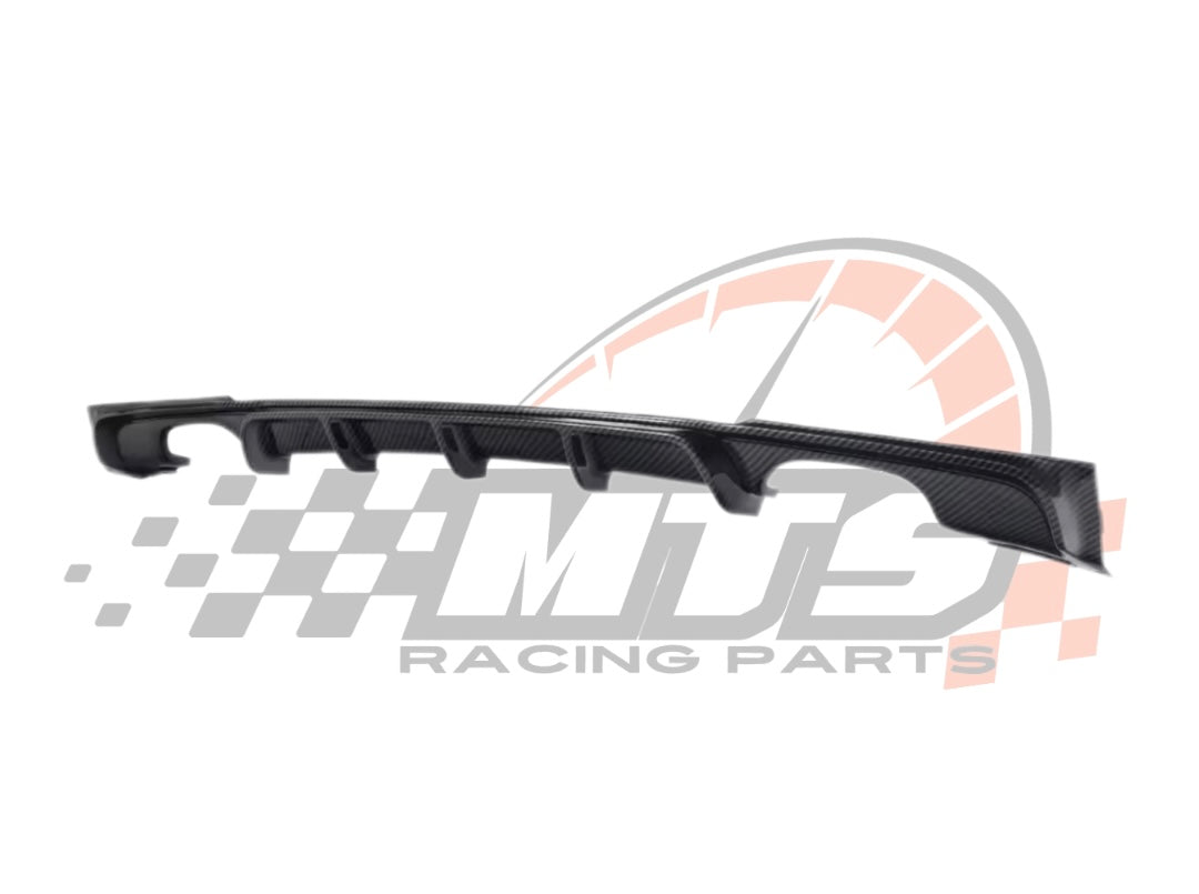 Diffusore Posteriore Stile M per Bmw Serie 3 F30 F31 F35 Carbon look Nero lucido (12-20)