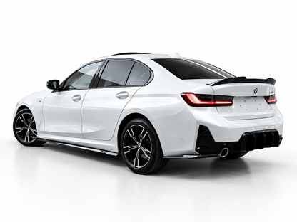APEX DESIGN - Splitter laterale diffusore adatto per BMW Serie 3 G20/G21 M-Pack Facelift (2022+)