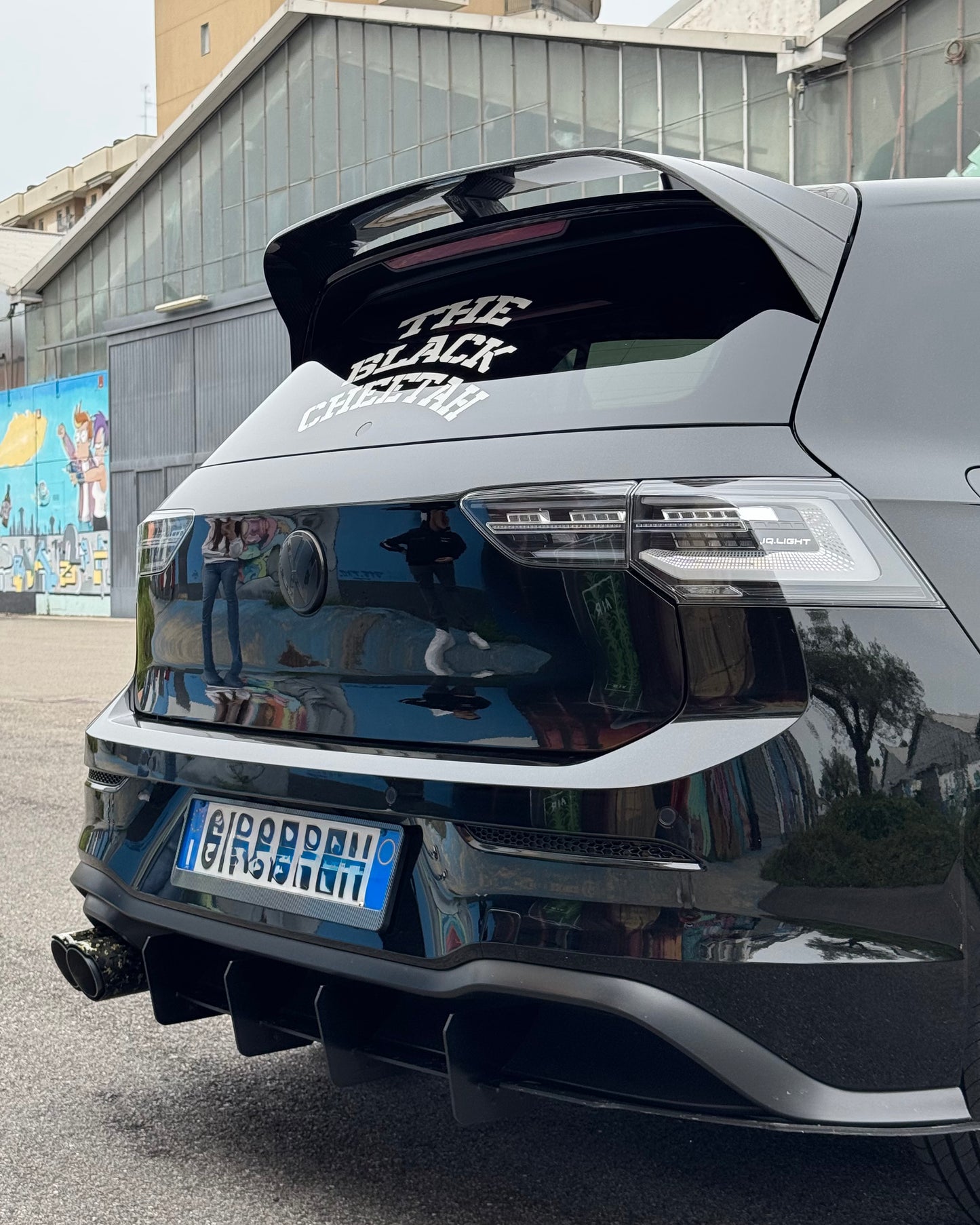 Spoiler Clubsport Posteriore Real Carbon Fiber per VW Golf MK8