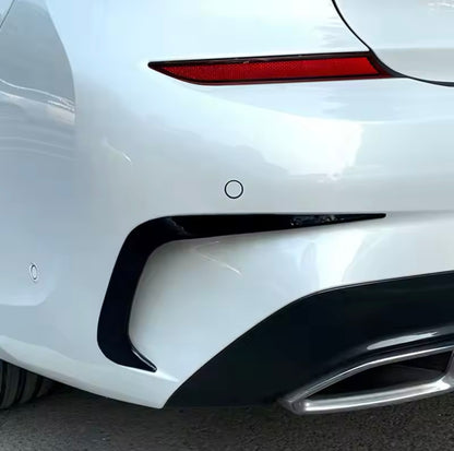 Rear lip Paraurti Posteriore Per Bmw 3 G20 G28 Carbon look/Nero lucido