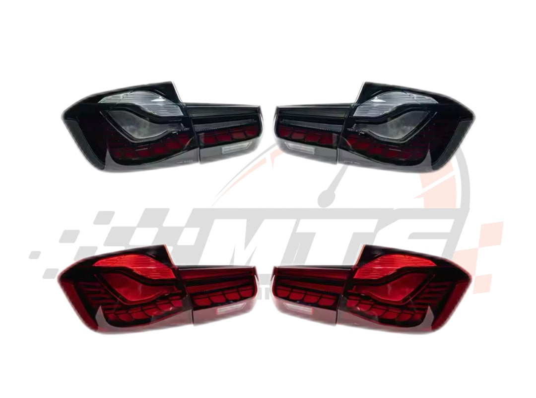 Coppia Fanali Posteriori Dinamici Full Led Fumè per Bmw 3 F30 M3 F80