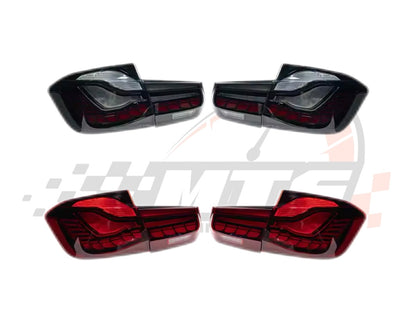 Coppia Fanali Posteriori Dinamici Full Led Fumè per Bmw 3 F30 M3 F80