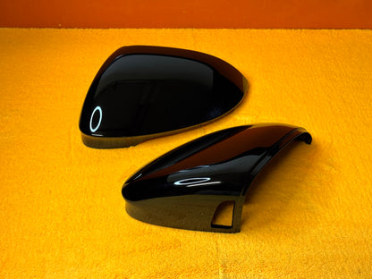 Coppia Calotte Specchio Retrovisore per VW Golf MK8 Nero lucido/Carbon look