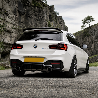Diffusore Posteriore Stile M per Bmw Serie 1 F20 F21 Nero lucido (15-19)