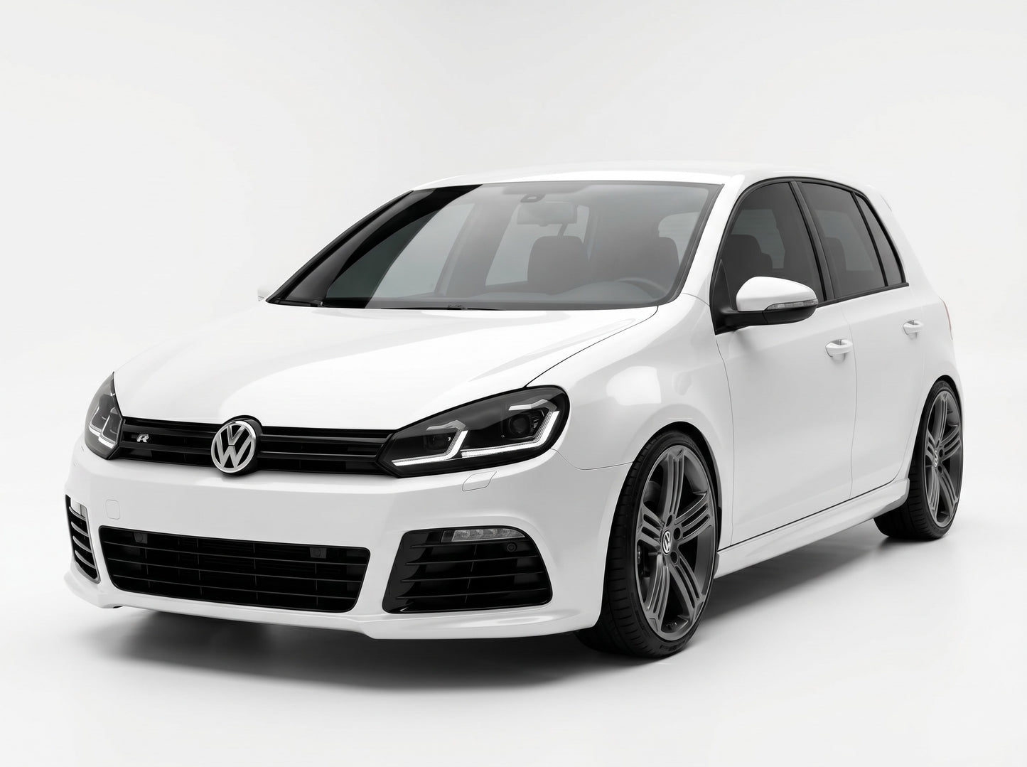 Coppia fanali anteriori dinamici Full Led fumè per Volkswagen Golf MK6 (2008-2013)