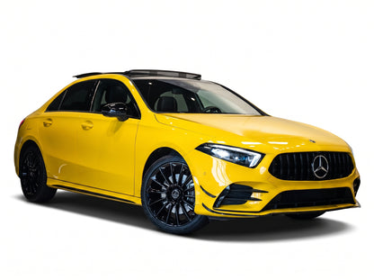 Front lip Paraurti Anteriore Per Mercedes Classe A W177 A35 / Amg-line Nero lucido (18-23)