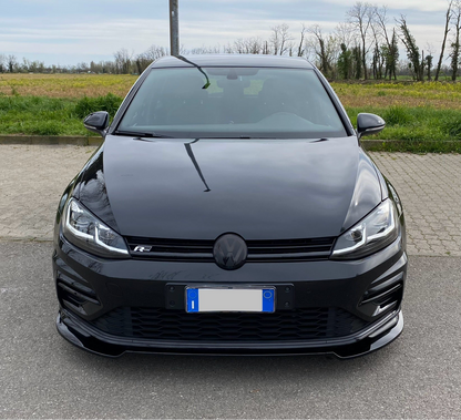 Lama Spoiler Paraurti Anteriore Per Golf 7 - 7.5 GTI GTD R R-Line