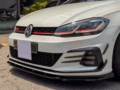 Lama Spoiler Paraurti Anteriore Per Golf 7 - 7.5 GTI GTD R R-Line
