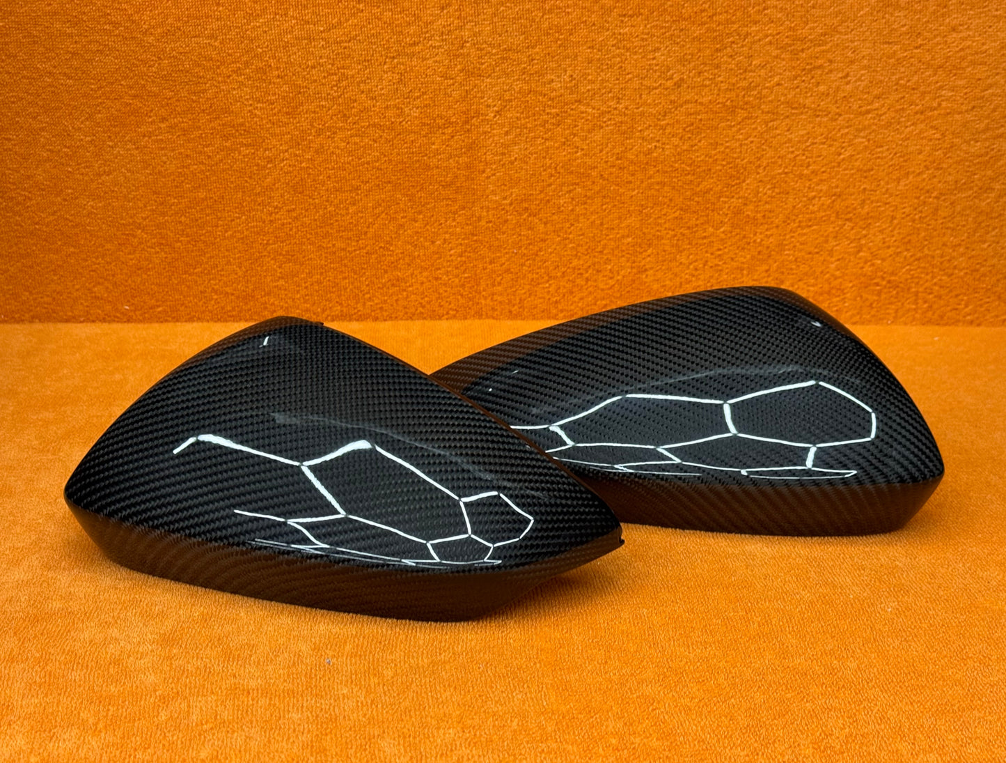Coppia Calotte Specchio Retrovisore Carbon fiber per Audi A3 8Y