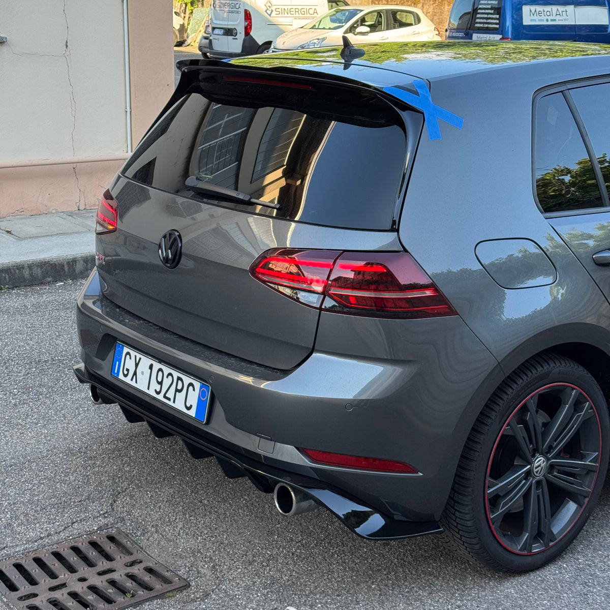 Diffusore Posteriore TCR Look Doppia uscita per Volkswagen Golf MK7.5 GTI (17-20)