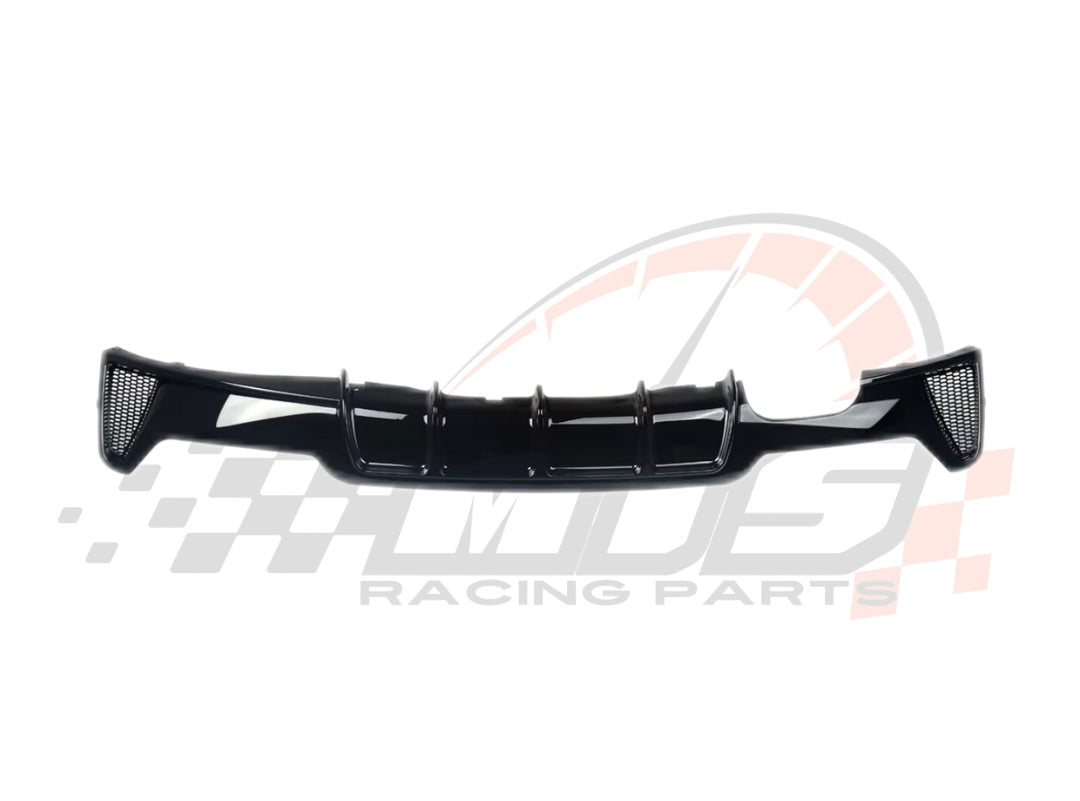 Diffusore Posteriore Stile M per Bmw Serie 4 F32 F33 F36 Nero lucido (13-20)