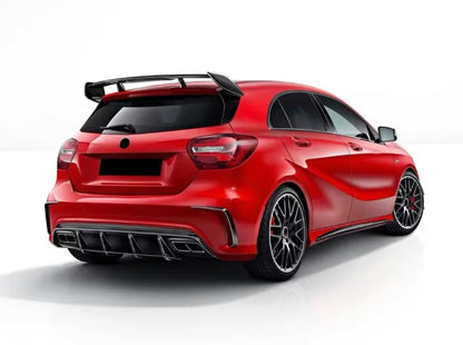 Diffusore Posteriore Stile AMG per Mercedes Classe A W176 (nero lucido)