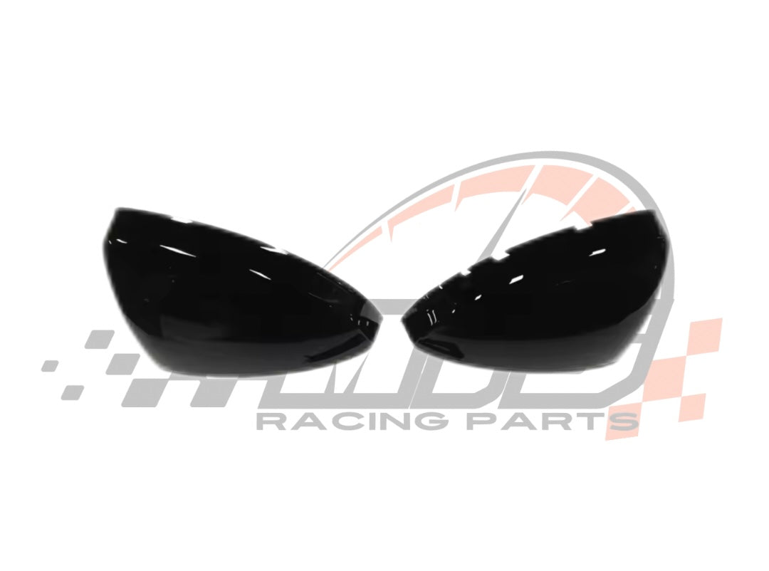 Coppia Calotte Specchio Retrovisore per Audi TT MK3 Nero Lucido/Carbon look (15-24)