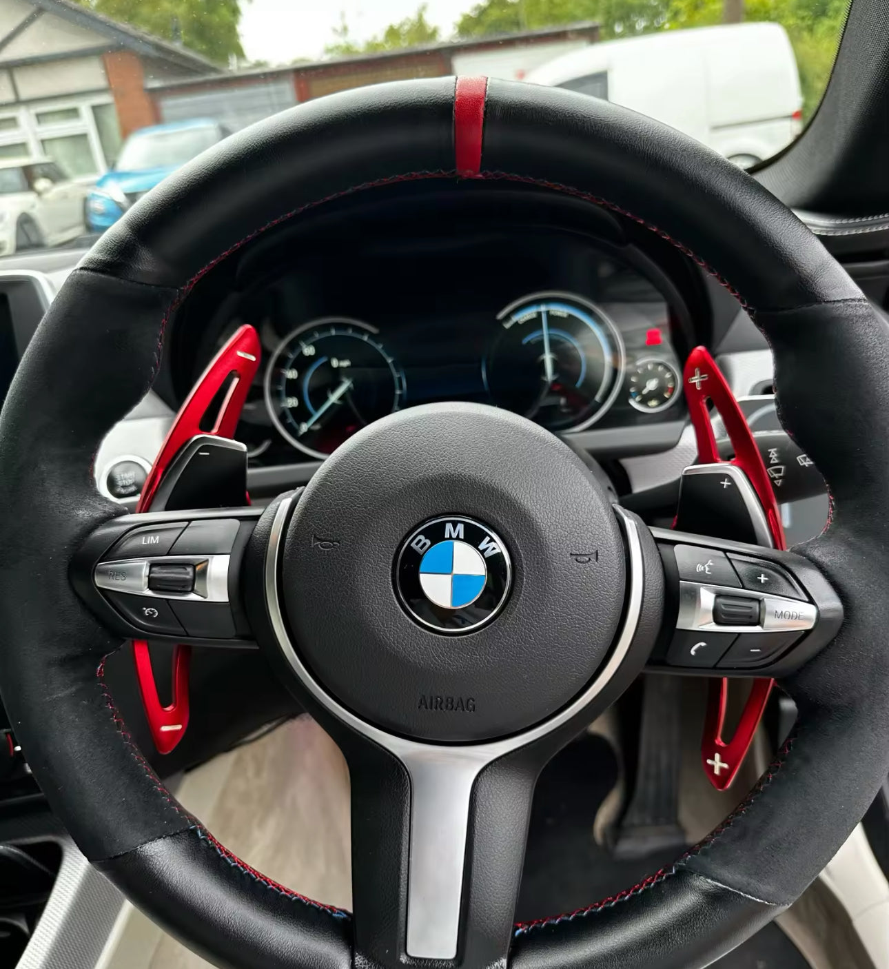 Paddle Volante Carbon Look - Vari colori Palette per Bmw 1 2 3 4 5 serie F