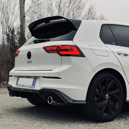 Spoiler Clubsport Posteriore per VW Golf MK8 Nero lucido