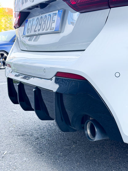 Diffusore Posteriore Stile M per Bmw Serie 1 F40 Nero lucido (20-24)