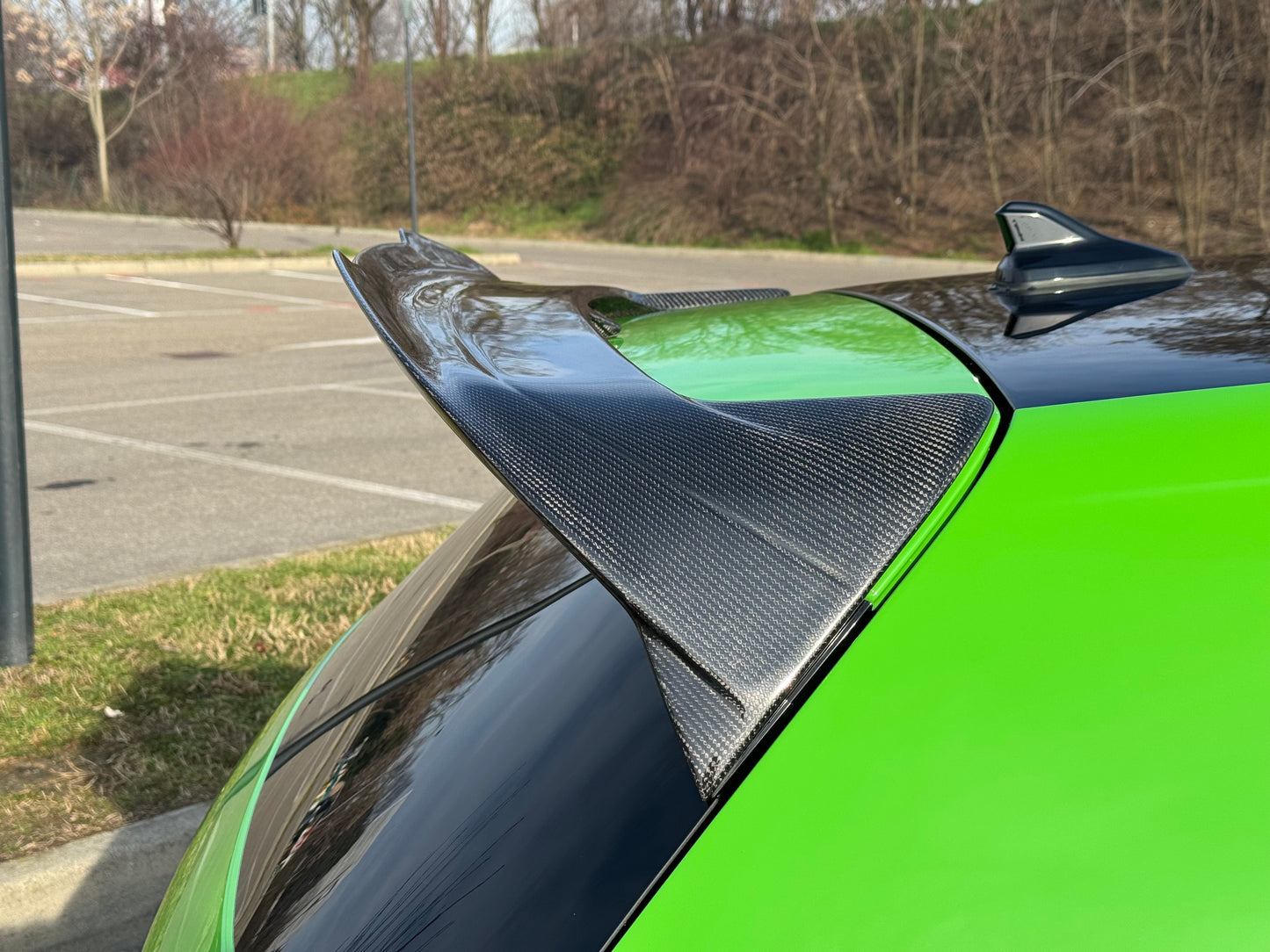 Spoiler Clubsport Posteriore Real Carbon Fiber V2 per VW Golf MK8