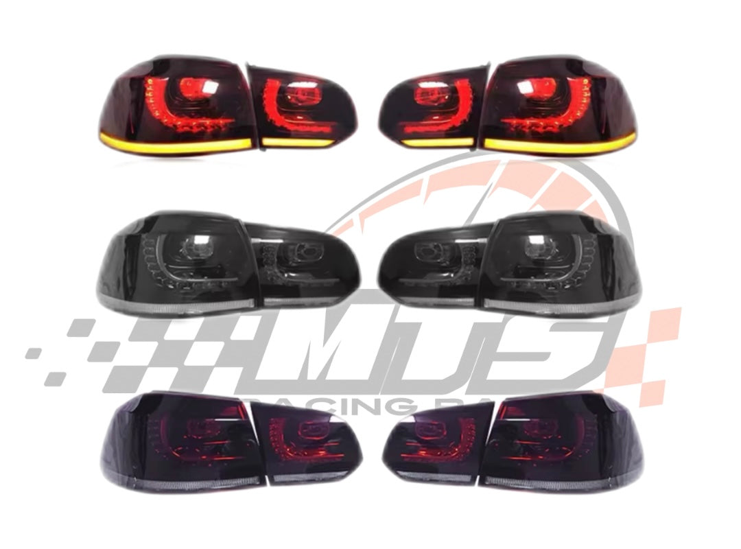 Coppia Fanali Posteriori Dinamici Full Led Fumè per Golf MK6