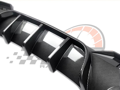 Diffusore Posteriore Stile M per Bmw Serie 4 G22 G23 Carbon look (20-24)