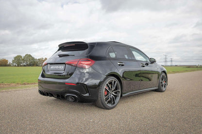 Diffusore Posteriore Stile A35 AMG per Mercedes Classe A W177 (nero lucido)