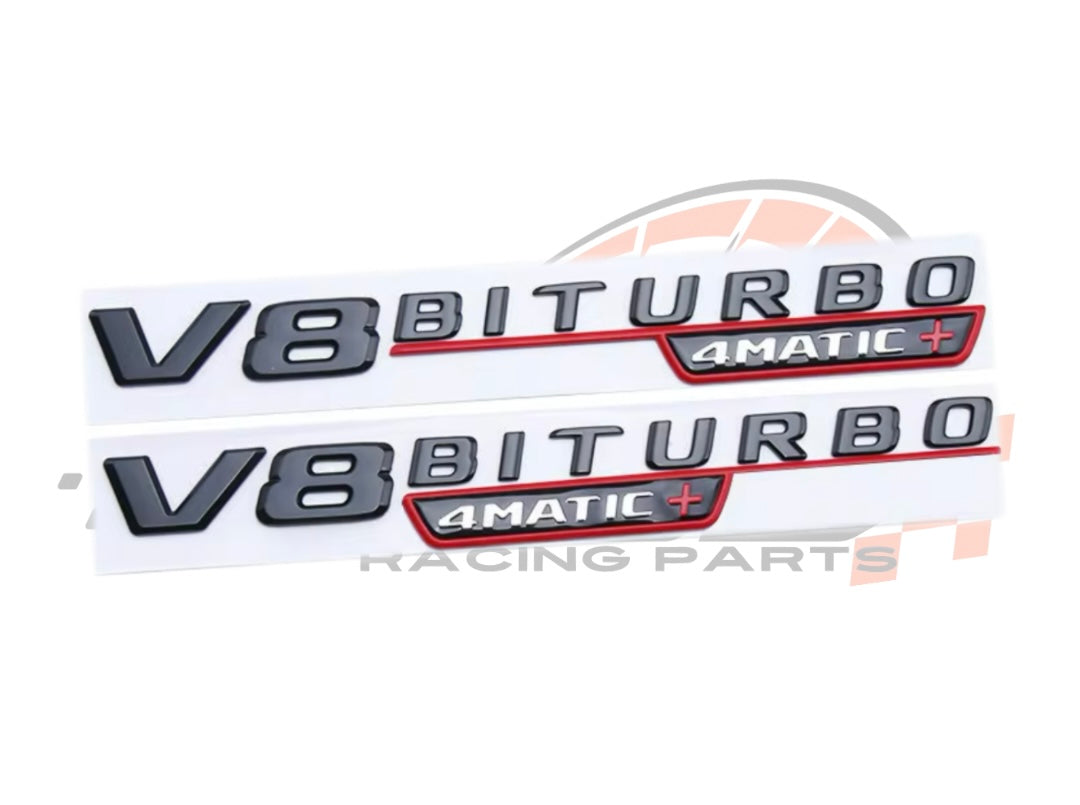 Badge Laterale V8 BITURBO 4matic per Mercedes Classe C W 204 W205 W206