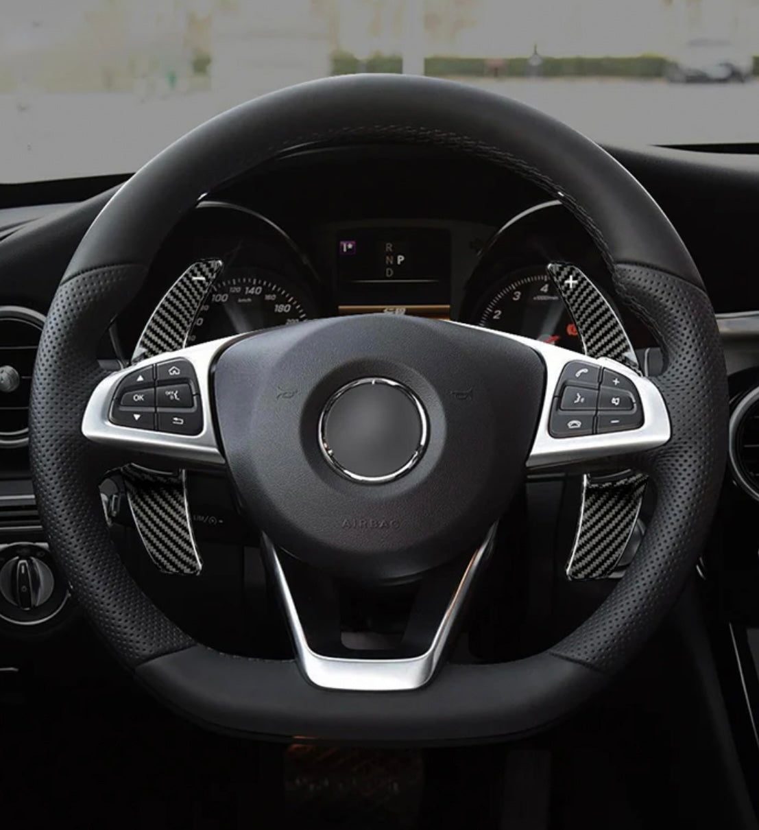 Paddle Volante Palette Real Carbon Fiber per Mercedes Classe A CLA C(vari colori)