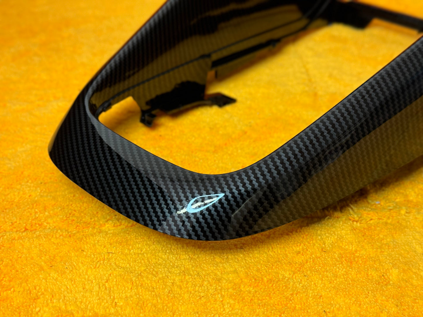 Copertura pannello Del Cambio Console Centrale in Carbon Look per VW Golf MK6