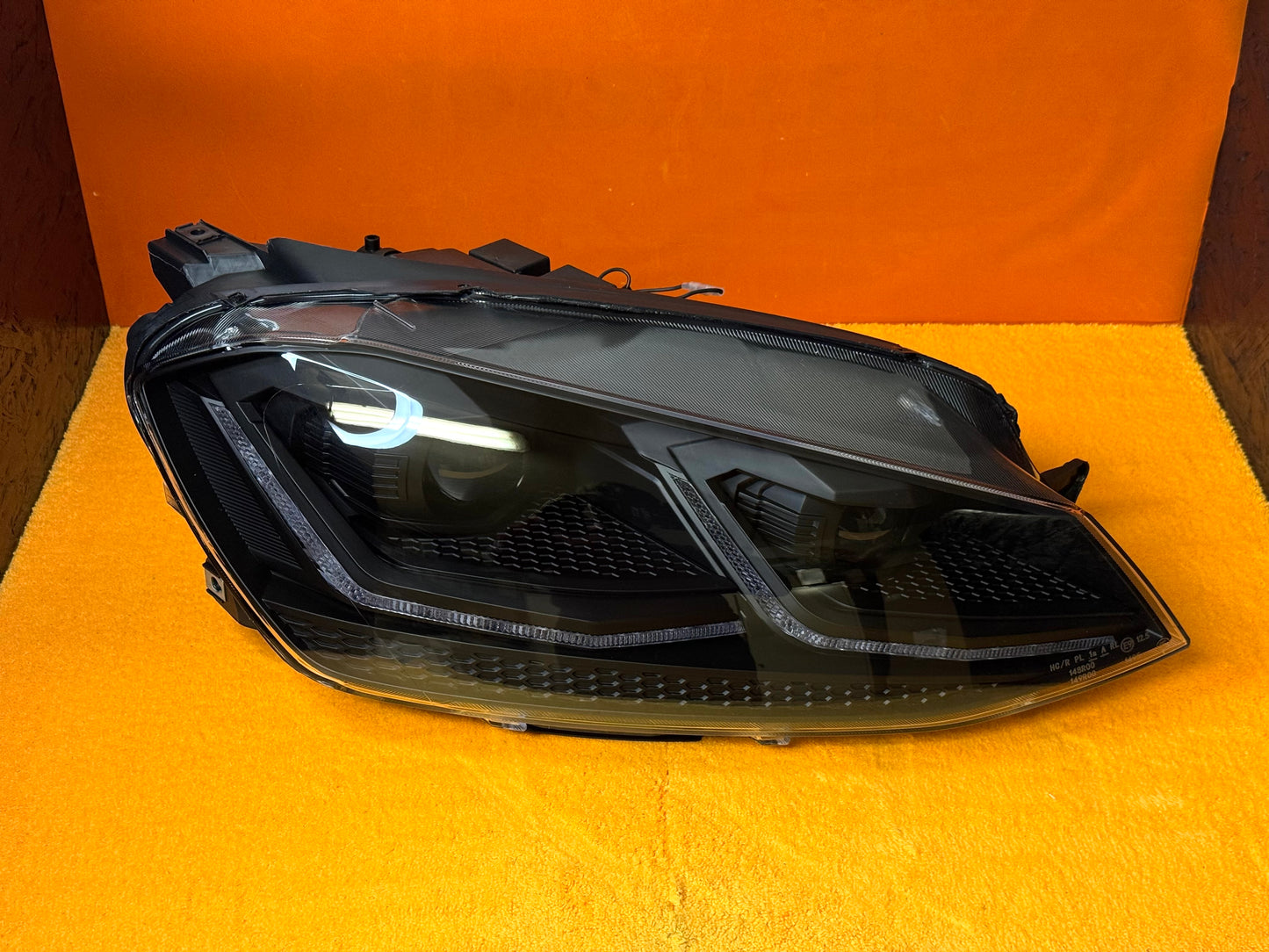 Coppia Fanali Anteriori Dinamici Full Led Fumè per VW Golf MK7 MK7.5