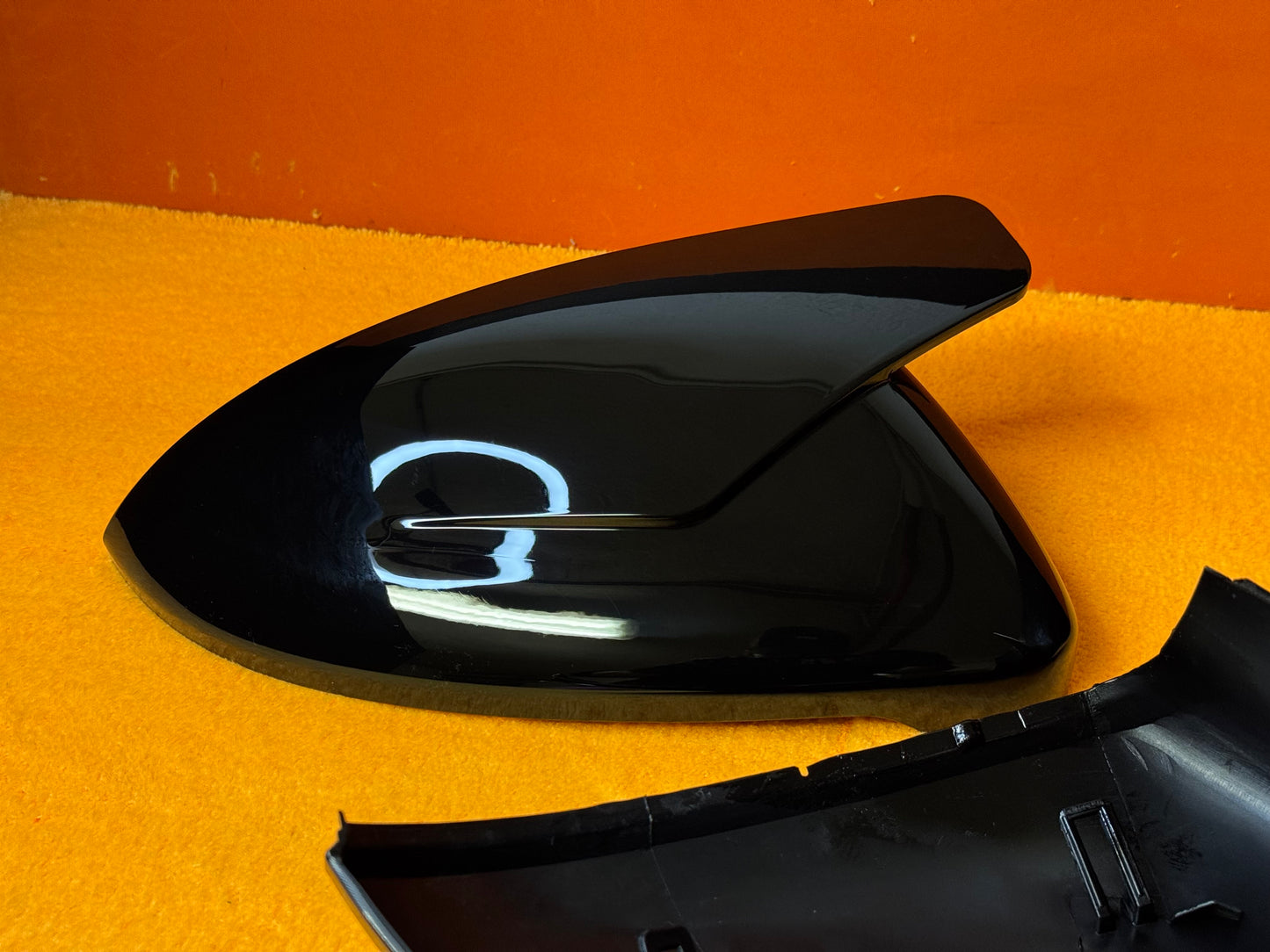 Coppia Calotte Specchio Retrovisore per VW Golf MK7-7.5 Nero lucido/Carbon look