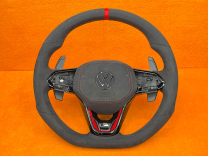 Volante sportivo personalizzato per Volkswagen Golf MK8 - 8.5 / Polo / T-roc / Tiguan (configuralo)