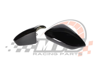 Coppia Calotte Specchio Retrovisore per Audi A3 8Y Nero Lucido/Carbon look