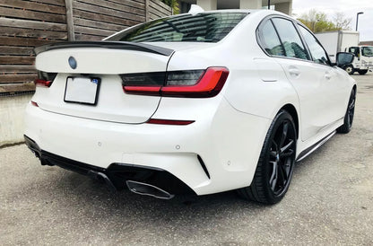Diffusore Posteriore Stile M per Bmw Serie 3 G20 G21 Carbon look/Nero lucido (19-21)