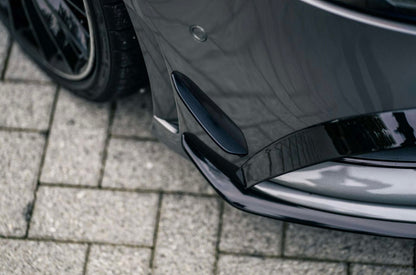 Front lip Paraurti Anteriore Per Mercedes Classe A AMG W177 Nero lucido (18-23)