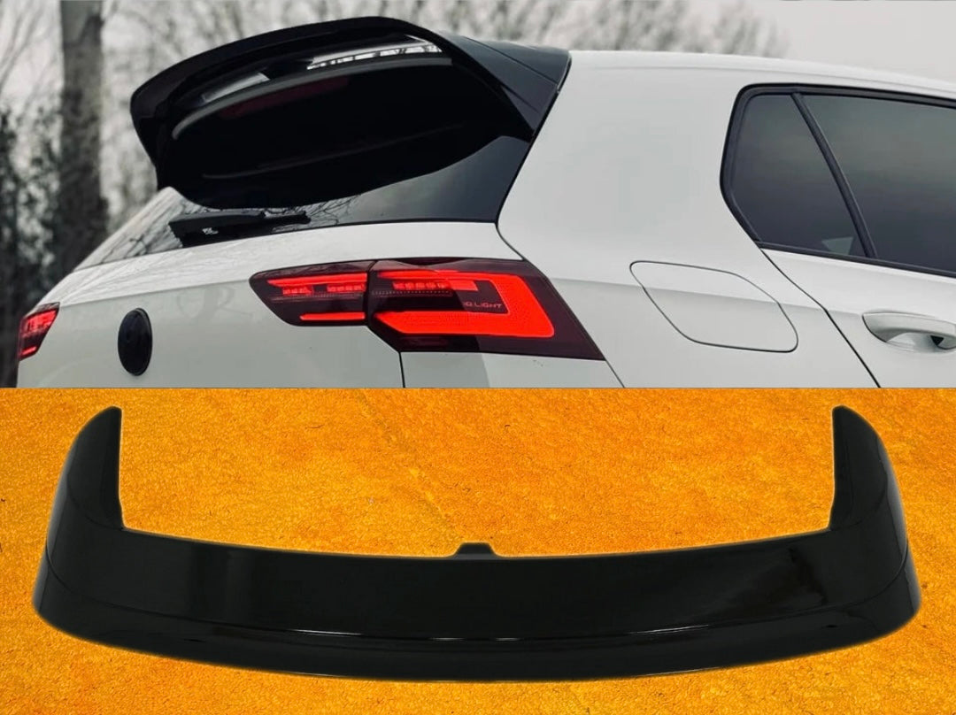 Spoiler Clubsport Posteriore per VW Golf MK8 Nero lucido