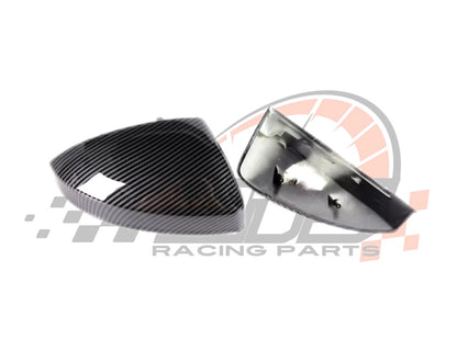 Coppia Calotte Specchio Retrovisore per Audi TT MK3 Nero Lucido/Carbon look (15-24)