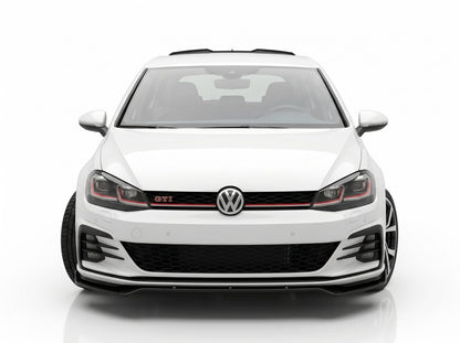 Lama Spoiler Paraurti Anteriore Per Volkswagen Golf MK7 - MK7.5 GTI GTD R R-Line